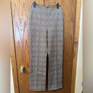 Lysse Plaid Brown Trousers - Medium